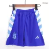 Kids Argentina Away Soccer Jersey Whole Kit (Jersey+Shorts+Socks) 2024 - BuyJerseyshop