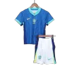 Kids Brazil Away Soccer Jersey Whole Kit (Jersey+Shorts+Socks) 2024 - BuyJerseyshop