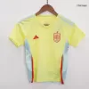 Kids Spain Away Soccer Jersey Whole Kit (Jersey+Shorts+Socks) 2024 - BuyJerseyshop