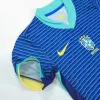 Kids Brazil Away Soccer Jersey Whole Kit (Jersey+Shorts+Socks) 2024 - BuyJerseyshop