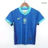 Kids Brazil Away Soccer Jersey Kit (Jersey+Shorts) 2024 - BuyJerseyshop