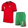 Men's RONALDO #7 Portugal Home Soccer Jersey Kit (Jersey+Shorts) 2024 - BuyJerseyshop