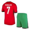 Men's RONALDO #7 Portugal Home Soccer Jersey Kit (Jersey+Shorts) 2024 - BuyJerseyshop