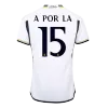 Men's A POR LA #15 Real Madrid Home Soccer Jersey Shirt 2023/24 - BuyJerseyshop