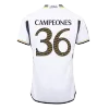 Men's CAMPEONES #36 Real Madrid Home Soccer Jersey Shirt 2023/24 - BuyJerseyshop