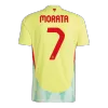 Men's MORATA #7 Spain Away Soccer Jersey Shirt 2024 - BuyJerseyshop