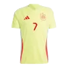 Men's MORATA #7 Spain Away Soccer Jersey Shirt 2024 - BuyJerseyshop