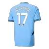 Men's DE BRUYNE #17 Manchester City Home Soccer Jersey Shirt 2024/25 - BuyJerseyshop