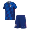 Kids Croatia Away Soccer Jersey Kit (Jersey+Shorts) 2024 - BuyJerseyshop