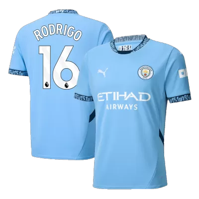 Men's RODRIGO #16 Manchester City Home Soccer Jersey Shirt 2024/25 - BuyJerseyshop