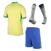 Men's Brazil Home Soccer Jersey Kit 2024 - BuyJerseyshop