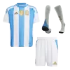 Kids Argentina Home Soccer Jersey Whole Kit (Jersey+Shorts+Socks) 2024 - BuyJerseyshop