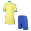 Kids Brazil Home Soccer Jersey Kit (Jersey+Shorts) 2024 - BuyJerseyshop