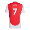 Men's SAKA #7 Arsenal Home Soccer Jersey Shirt 2024/25 - BuyJerseyshop