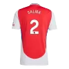 Men's SALIBA #2 Arsenal Home Soccer Jersey Shirt 2024/25 - BuyJerseyshop