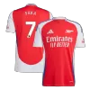 Men's SAKA #7 Arsenal Home Soccer Jersey Shirt 2024/25 - BuyJerseyshop