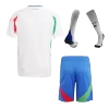 Kids Italy Away Soccer Jersey Whole Kit (Jersey+Shorts+Socks) 2024 - BuyJerseyshop