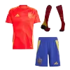 Men's Spain Home Soccer Jersey Whole Kit (Jersey+Shorts+Socks) 2024 - BuyJerseyshop