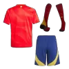 Kids Spain Home Soccer Jersey Whole Kit (Jersey+Shorts+Socks) 2024 - BuyJerseyshop