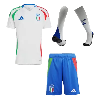 Men's Italy Away Soccer Jersey Kit  (Jersey+Shorts+Socks) 2024 - BuyJerseyshop