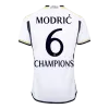 Men's MODRIĆ #6 CHAMPIONS Real Madrid Home Soccer Jersey Shirt 2023/24 - BuyJerseyshop