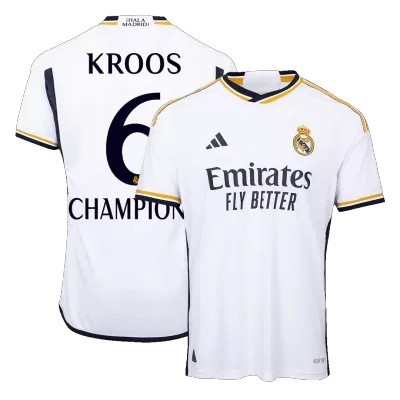 KROOS #6 CHAMPIONS Real Madrid Home Player Version Jersey 2023/24 Men - BuyJerseyshop