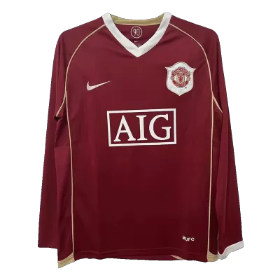 Manchester United Retro Jerseys 2006/07 Home Long Sleeve Soccer Jersey For Men - BuyJerseyshop