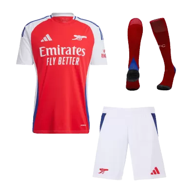 Men's Arsenal Home Soccer Jersey Kit (Jersey+Shorts+Socks) 2024/25 - BuyJerseyshop