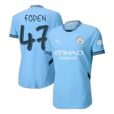 FODEN #47 Manchester City Home Player Version Jersey 2024/25 Men-UCL - BuyJerseyshop