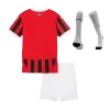 Kids AC Milan Home Soccer Jersey Whole Kit (Jersey+Shorts+Socks) 2024/25 - BuyJerseyshop