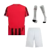 Men's AC Milan Home Soccer Jersey Whole Kit (Jersey+Shorts+Socks) 2024/25 - BuyJerseyshop