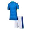 Kids Brazil Away Soccer Jersey Kit (Jersey+Shorts) 2024 - BuyJerseyshop