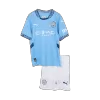 Kids Manchester City Home Soccer Jersey Kit (Jersey+Shorts) 2024/25 - BuyJerseyshop