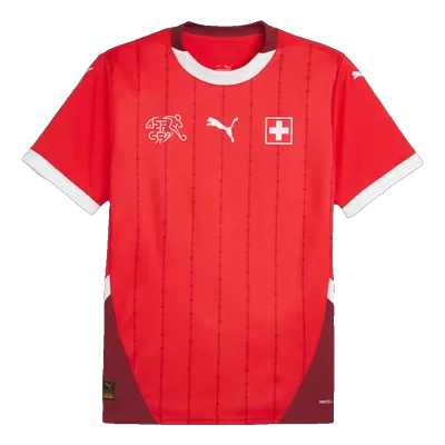 Men's Switzerland Home Soccer Jersey Shirt 2024 - BuyJerseyshop