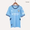 Kids Manchester City Home Soccer Jersey Kit (Jersey+Shorts) 2024/25 - BuyJerseyshop