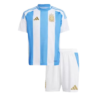 Kids Argentina Home Soccer Jersey Kit (Jersey+Shorts) 2024 - BuyJerseyshop