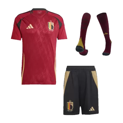 Men's Belgium Home Soccer Jersey Kit (Jersey+Shorts) 2024 - BuyJerseyshop