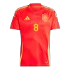 Men's FABIÁN #8 Spain Home Soccer Jersey Shirt 2024 - BuyJerseyshop