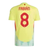 Men's FABIÁN #8 Spain Away Soccer Jersey Shirt 2024 - BuyJerseyshop