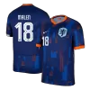 Men's MALEN #18 Netherlands Away Soccer Jersey Shirt 2024 - BuyJerseyshop