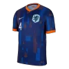 Men's VIRGIL #4 Netherlands Away Soccer Jersey Shirt 2024 - BuyJerseyshop