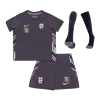 Kids BELLINGHAM #10 England Away Soccer Jersey Whole Kit (Jersey+Shorts+Socks) 2024 - BuyJerseyshop