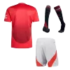 Men's Manchester United Home Soccer Jersey Kit (Jersey+Shorts+Socks) 2024/25 - BuyJerseyshop