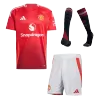 Men's Manchester United Home Soccer Jersey Kit (Jersey+Shorts+Socks) 2024/25 - BuyJerseyshop