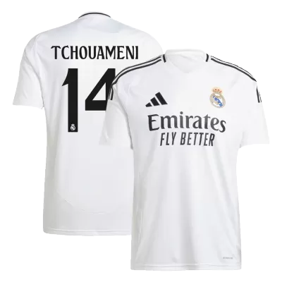 Men's TCHOUAMENI #14 Real Madrid Home Soccer Jersey Shirt 2024/25 - BuyJerseyshop