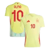 Men's OLMO #10 Spain Away Soccer Jersey Shirt 2024 - BuyJerseyshop