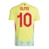 Men's OLMO #10 Spain Away Soccer Jersey Shirt 2024 - BuyJerseyshop