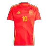 Men's OLMO #10 Spain Home Soccer Jersey Shirt 2024 - BuyJerseyshop