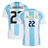 L.MARTÍNEZ #22 Argentina Home Player Version Jersey 2024 Men - BuyJerseyshop