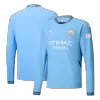 Men's Manchester City Home Long Sleeves Soccer Jersey Shirt 2024/25 - BuyJerseyshop